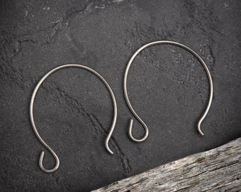 Titanium Balloon Earring Hooks, .8mm/20gauge, handmade in Australia, nickel free jewellery making findings.