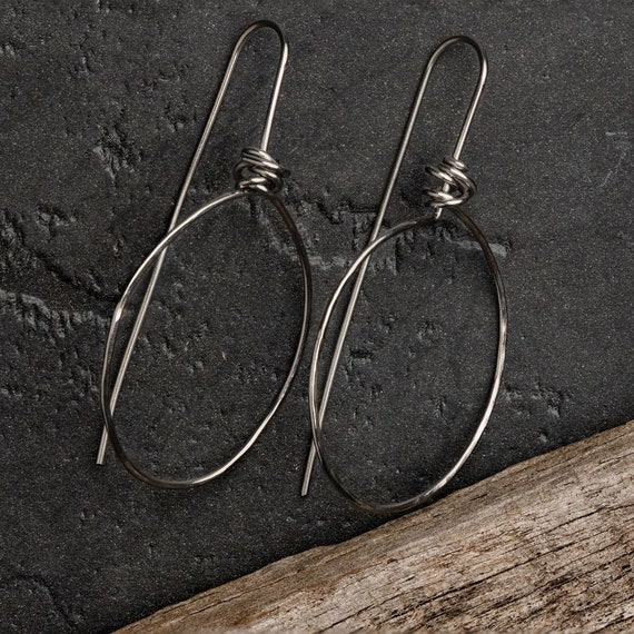 Titanium Hoop Earring Hooks, Handmade Wrapped Earwires for Jewellery  Making, 20gauge/.8mm. 