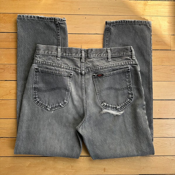 90s vintage Lee super faded denim / size 32x29