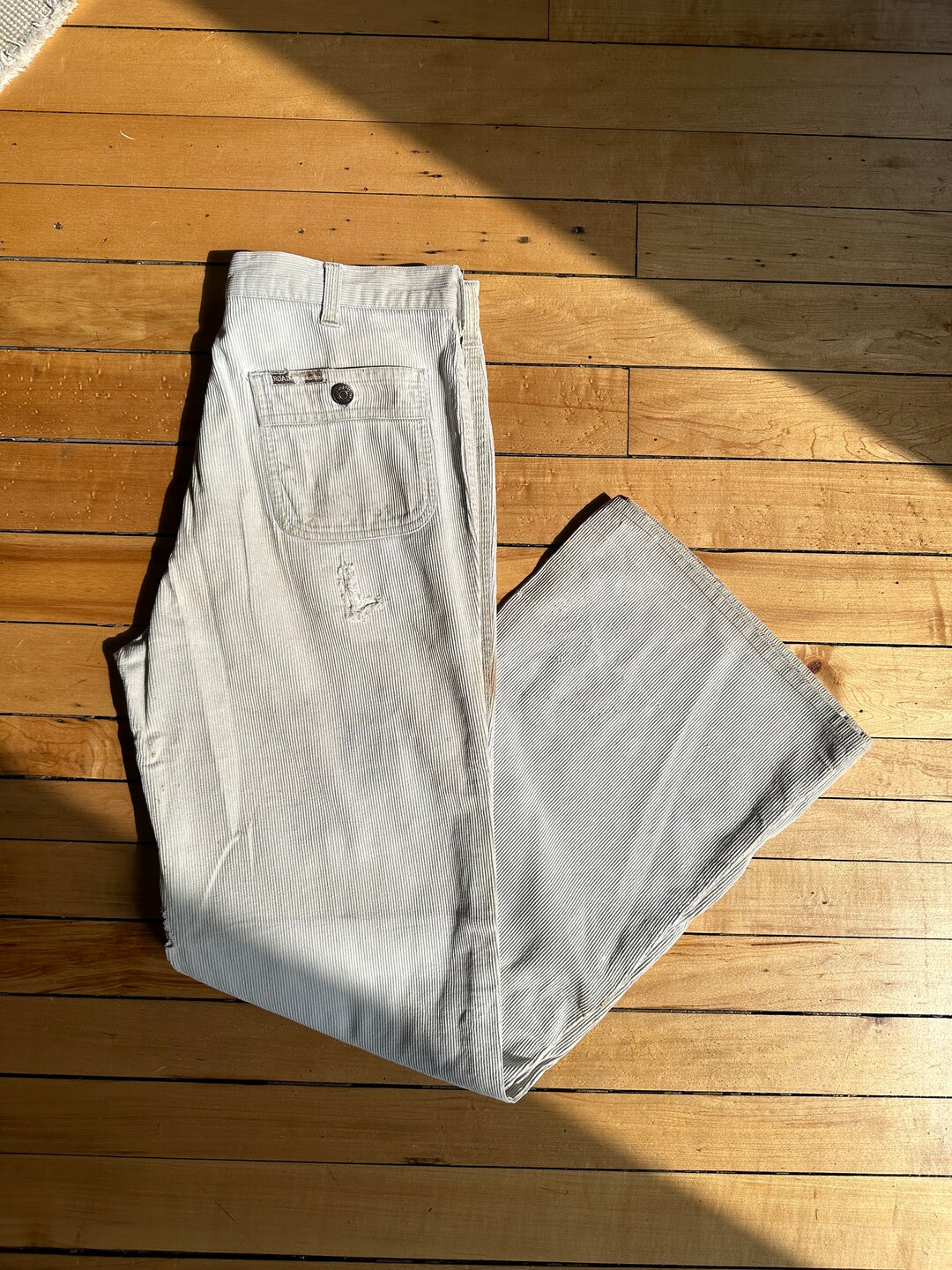 Vintage 70s Road Runner Flare Corduroy Pants / Size 32 X 32 / Etsy