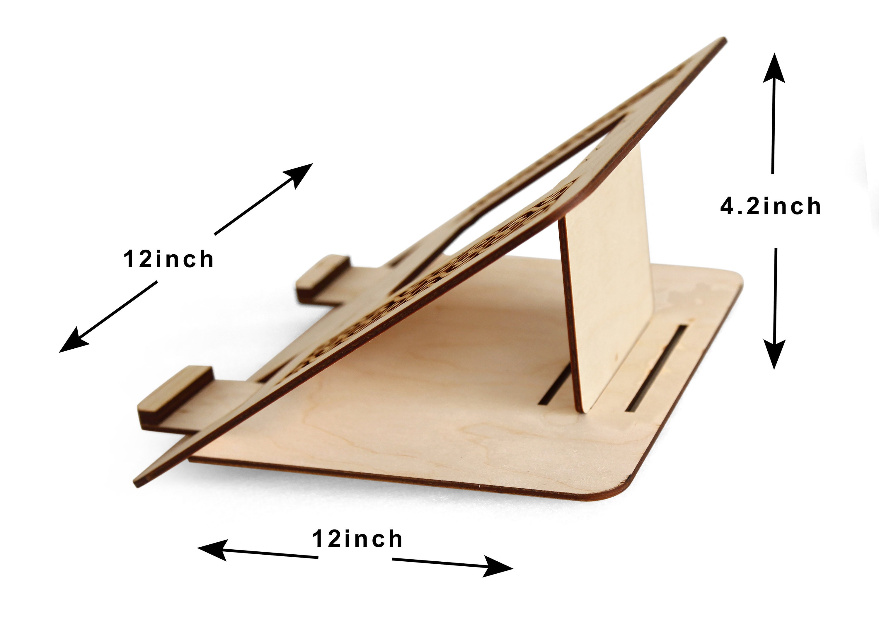 Wooden Laptop Stand For Office And Home Use With Little Height Etsy