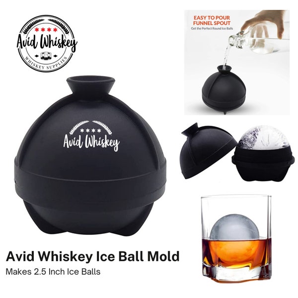 Ice Ball Mold Set of 2 or 4 Perfect for Whiskey Bourbon or Old Fashioned
