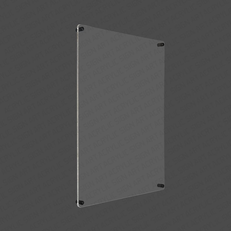 Blank Acrylic Dry Erase Board Clear Plaque Clear Wall Etsy