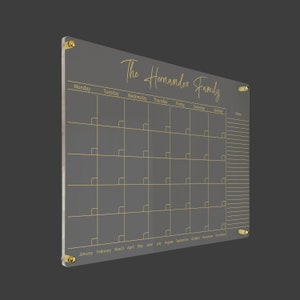Acryl kalender voor muur - Acryl Dry Erase Note Board - Acryl Wandkalender - Acryl Dry Erase Wandkalender - Acryl Kalender