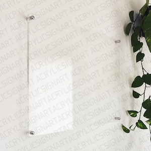 Blank Acrylic Dry Erase Board - Clear Plaque - Clear Wall Calendar - ToDo List - Grocery List - Office NoteBoard - Wall Decor - Office Decor