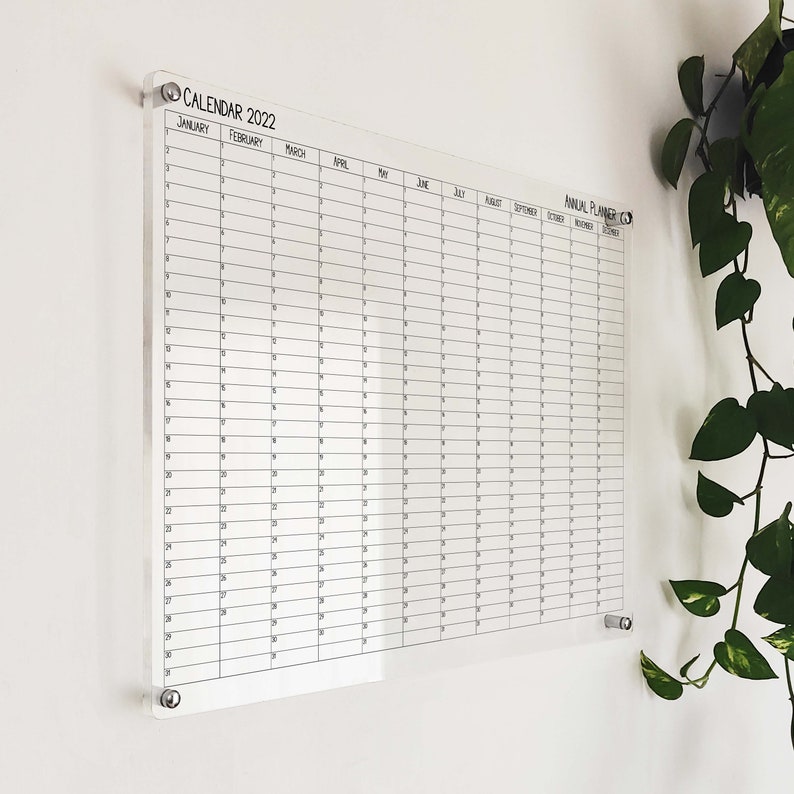 annual calendar 2022