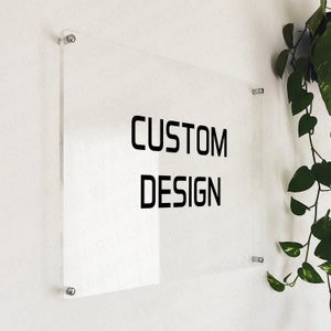 Tableau acrylique effaçable à sec personnalisable - Plaque transparente - Panneau mural spécial design cadeau - Acrylique mural personnalisable - Panneau de bienvenue de mariage