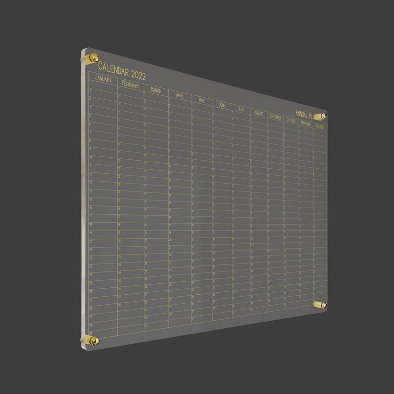 annual calendar 2022