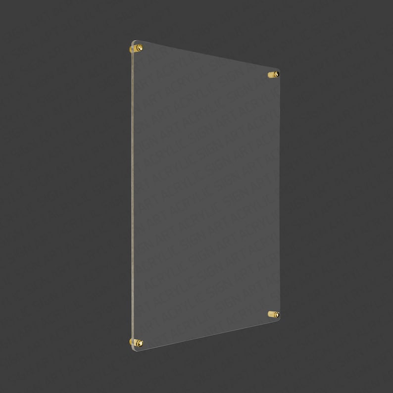 Blank Acrylic Dry Erase Board Clear Plaque Clear Wall Etsy