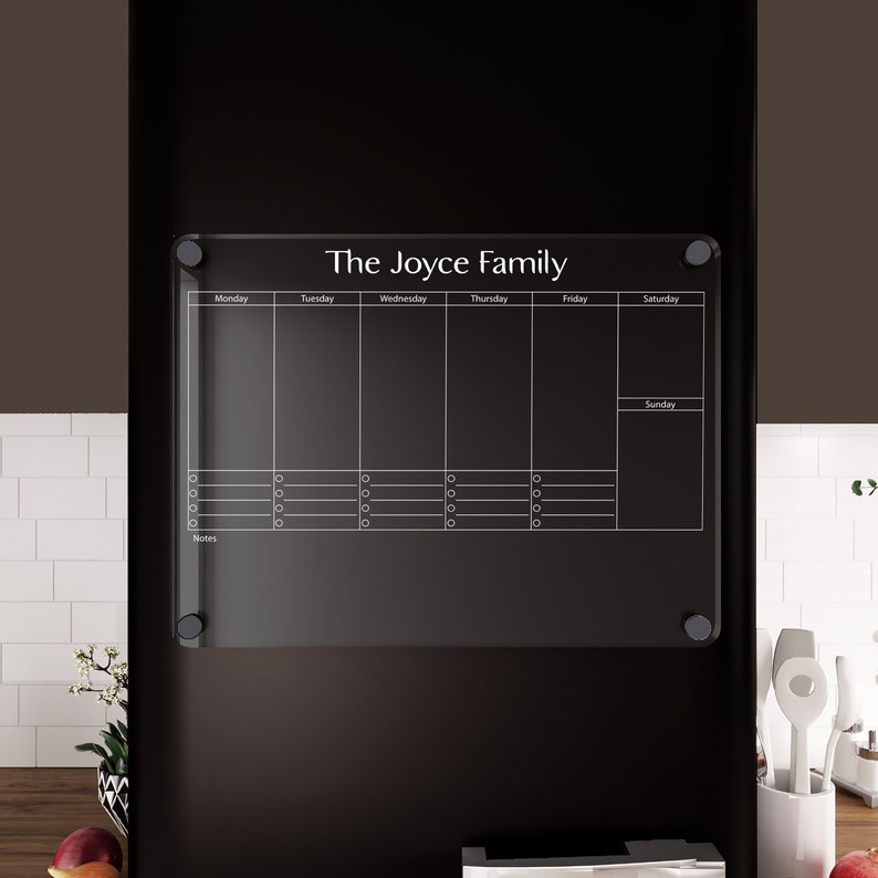 Personalized Magnetic Fridge Calendar Acrylic Magnetic Etsy Personalized Magnetic Fridge Calendar Acrylic Magnetic Etsy