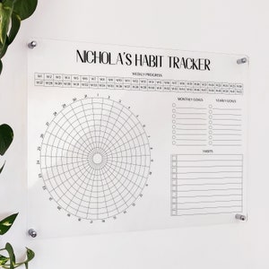 Personalized Habit Tracker
Acrylic Calendar Habit Tracker