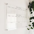 Personalized Acrylic Weekly Wall Calendar: Dry Erase Family Planner