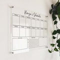 Personalized Acrylic Weekly Wall Calendar: Dry Erase Planner