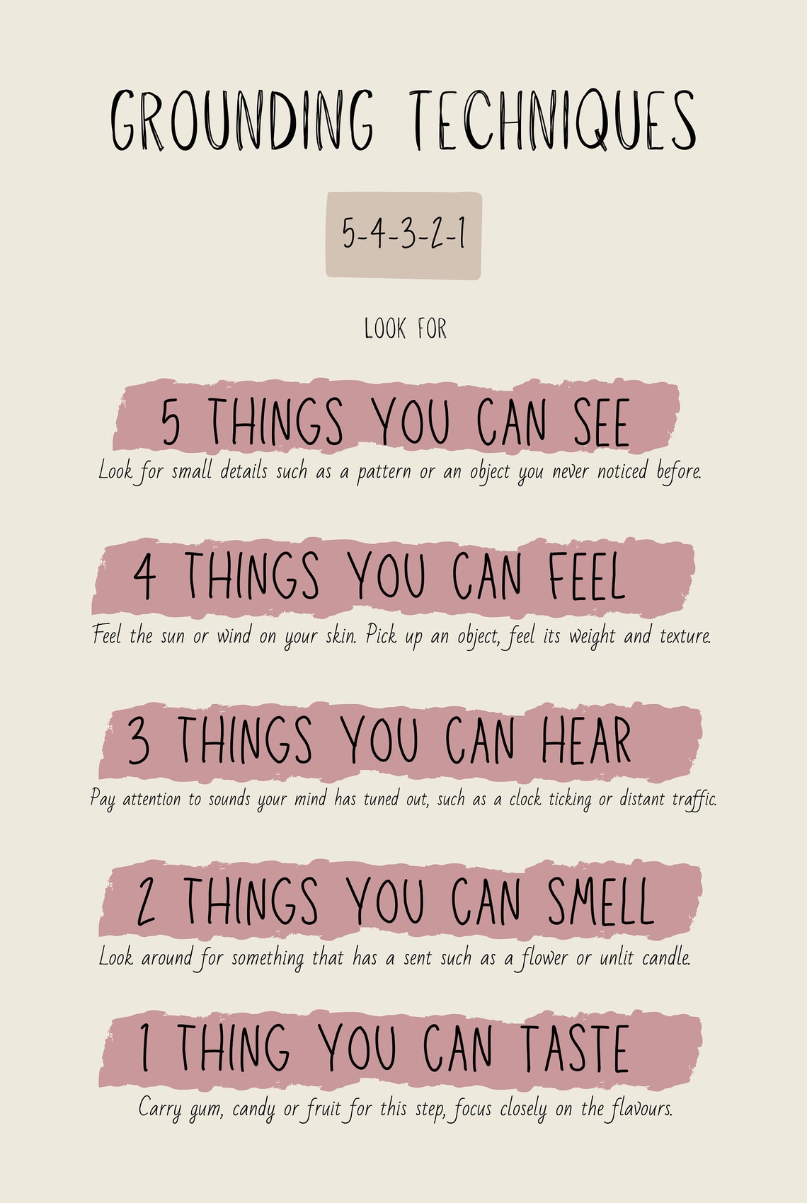 Printable Grounding Exercises Brennan