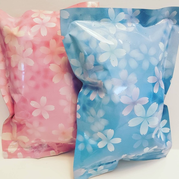 SALE!!  V-Steam/Yoni Steam Herb Blends (10) Individual tear open Steam Packets (Pink floral Blue floral)