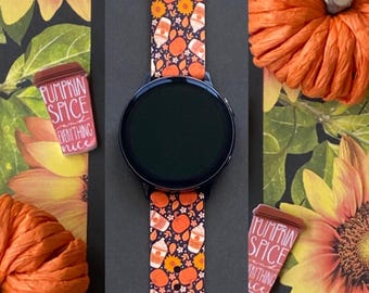 Pumpkin Spice Lover Watch Band 20mm Fall Watchband Replacement