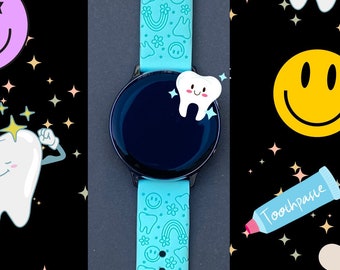 Smiley Dentist Watch Band 20mm Watchband Replacement