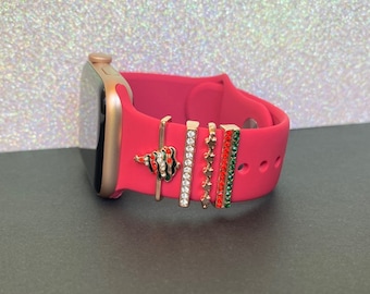 Christmas Tree Stackable Watch Band Charms for Apple Watch, Fitbit, Watch Sports Band Charms, Apple Watch Accessories, Apple Watch Jewelry