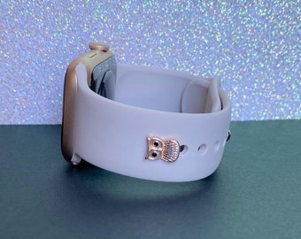 Owl Watch Band Charm for Apple Watch, Fitbit, Watch Sports Band Charms, Apple Watch Accessories, Apple Watch Jewelry, Watch Charms