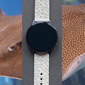Sting Ray Samsung Galaxy Watch Band 20mm Summer Beach Tropical Watchband Replacement