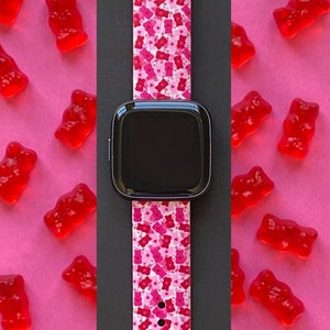 Valentine Bears Fitbit Versa 3,4/Fitbit Versa Sense S/L Silicone Cute Vday Watchband Replacement