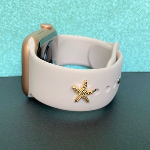 Starfish Watch Band Charm for Apple Watch, Fitbit, Watch Sports Band Charms, Apple Watch Accessories, Apple Watch Jewelry, Watch Charms