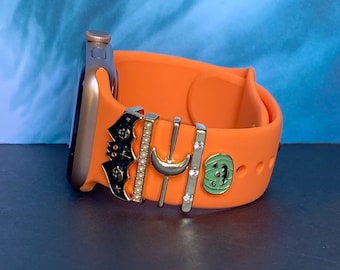 Halloween Stackable Watch Band Charms for Apple Watch, Fitbit, Watch Sports Band Charms, Apple Watch Accessories, Apple Watch Jewelry