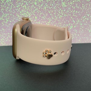 Dog Paw Stud Watch Band Charm for Apple Watch, Fitbit, Watch Sports Band Charms, Apple Watch Accessories, Apple Watch Jewelry, Charms
