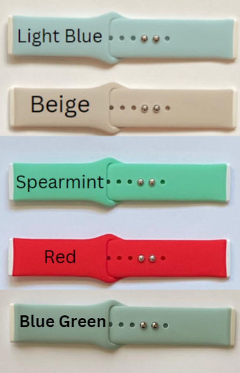 Sharks Fitbit Versa 3,4/Fitbit Versa Sense/Sense2 S/L Silicone Engraved Cute Summer Beach Watchband Replacement image 5