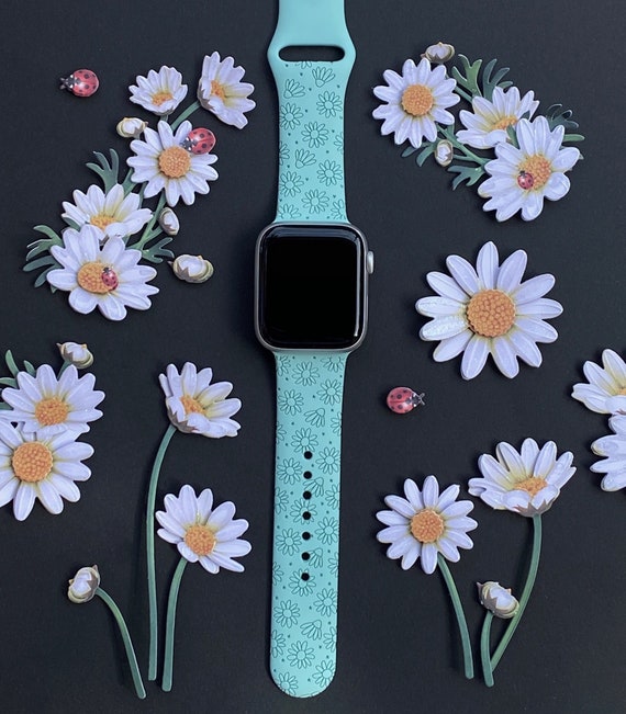 Daisy Flower Watch Band 38mm 40mm 41mm 42mm 44mm 45mm S/M M  display picture 1