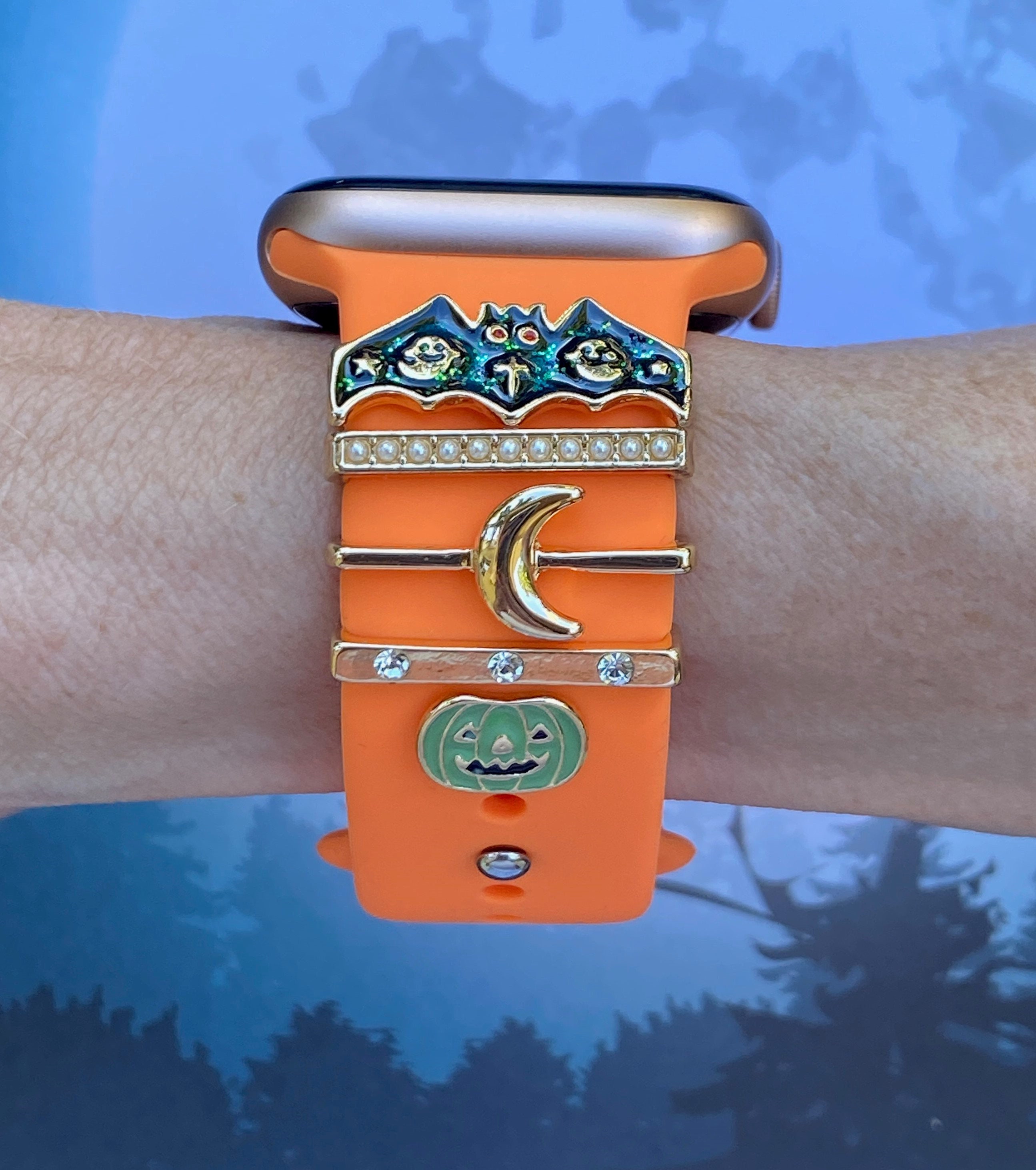 Halloween Stackable Watch Band Charms for Apple Watch Fitbit Etsy