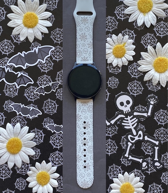 NEW Skull Watch Band Samsung Galaxy 20mm Sugar Skulls 20mm Samsung Galaxy Watch Band – Lux Bands Shop main image 3