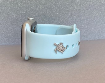 Turtle Stud Watch Band Charm for Apple Watch, Fitbit, Watch Sports Band Charms, Apple Watch Accessories, Apple Watch Jewelry, Watch Charms