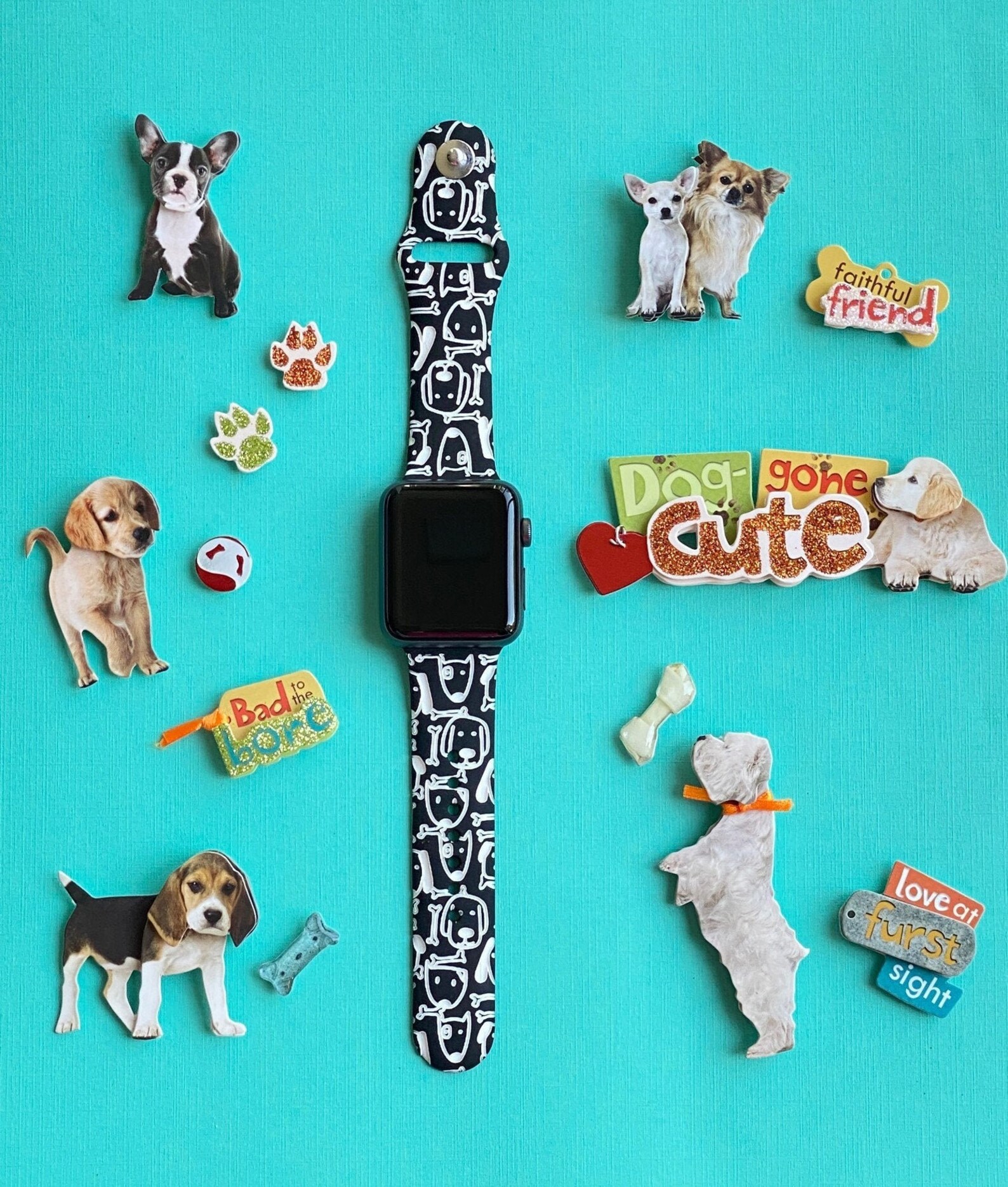 Dogs Apple Watch Band 38mm 40mm 42mm 44mm S/M M/L Series Etsy