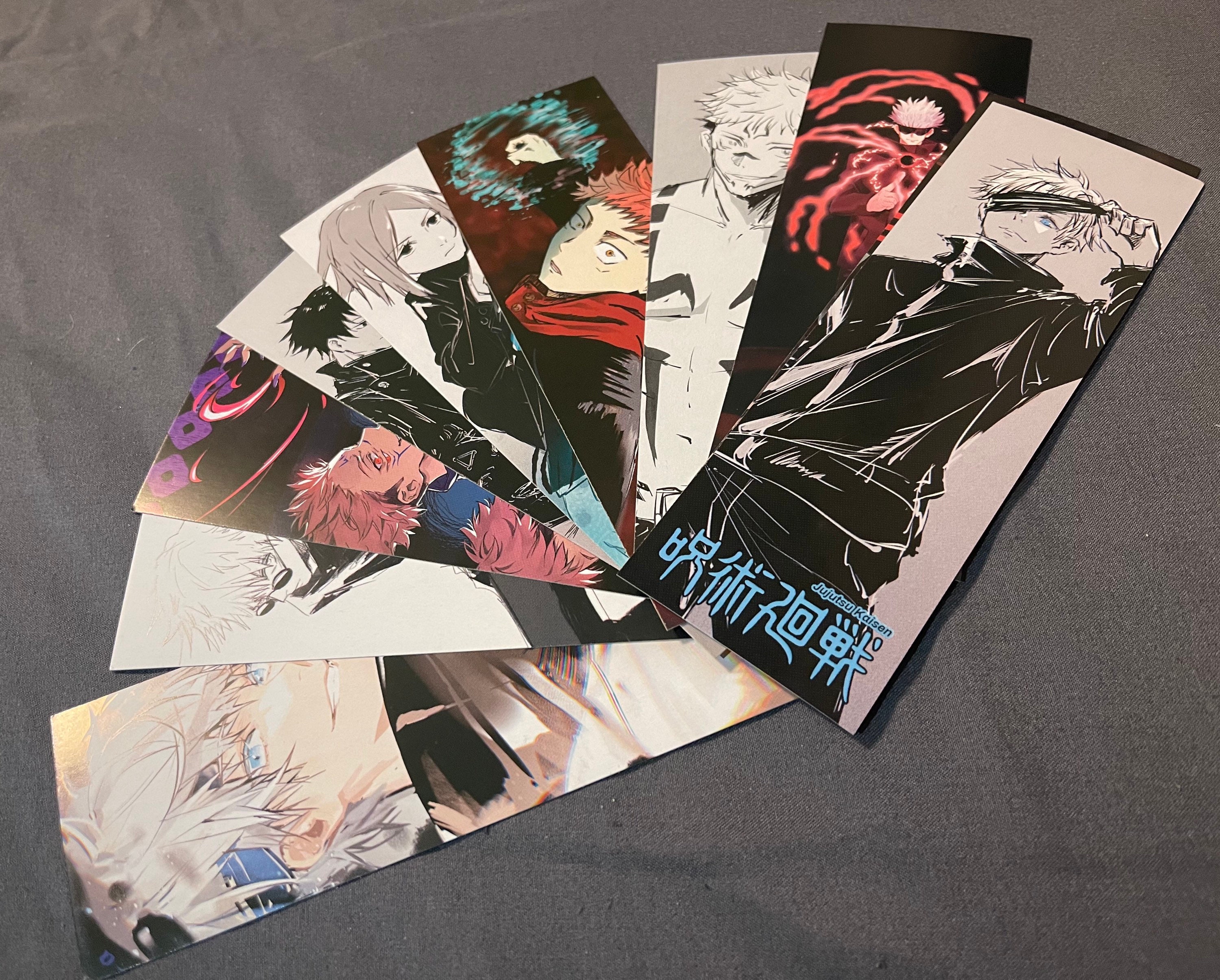 jujutsu kaisen print jujutsu kaisen bookmark anime bookmark etsy