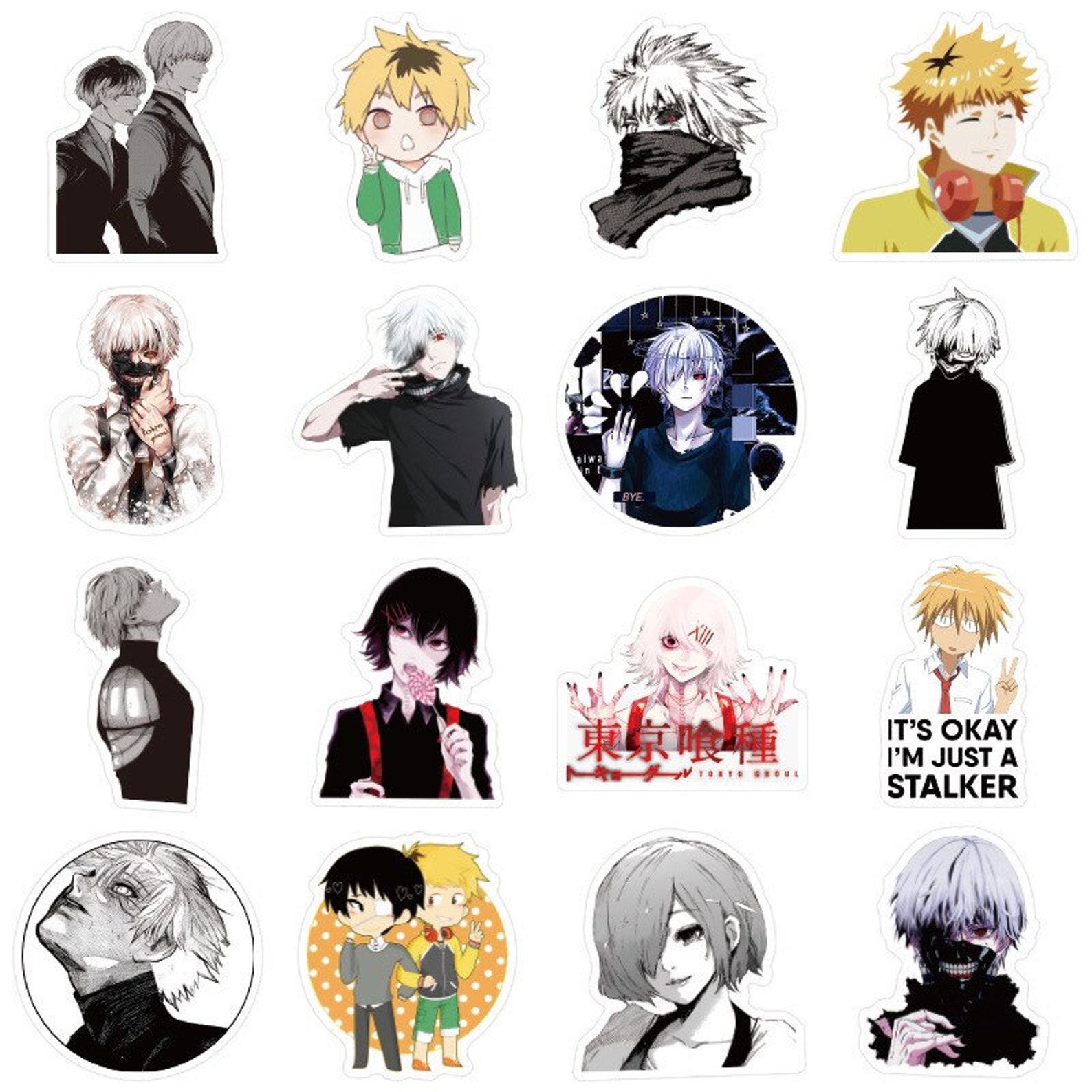 Tokyo Ghoul Sticker 50StkANIME STICKER japanische Anime Etsy