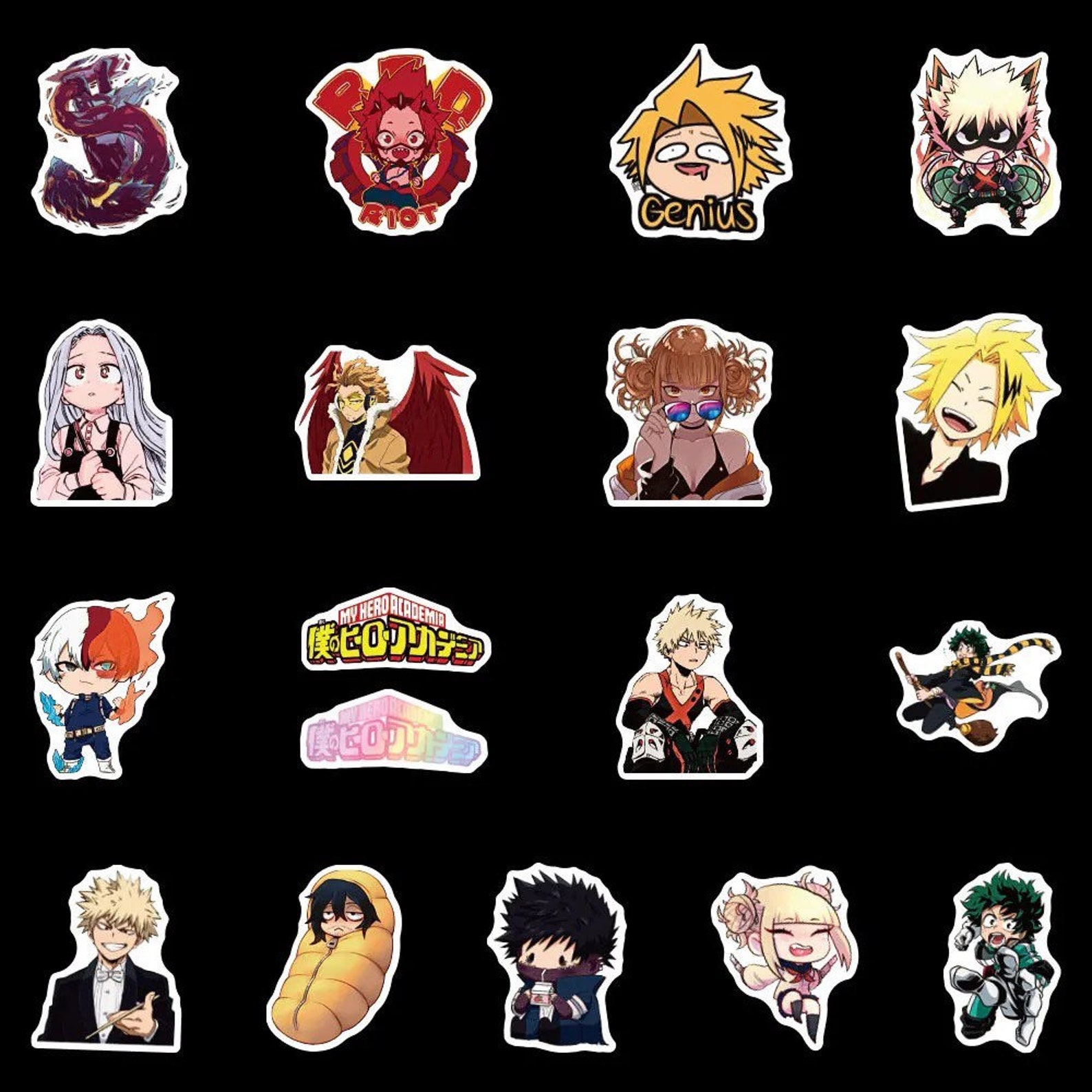 MHA stickers my hero academia stickers Anime stickers Etsy