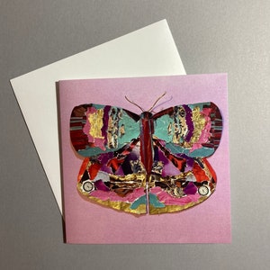 Beauty Butterfly collage design card
