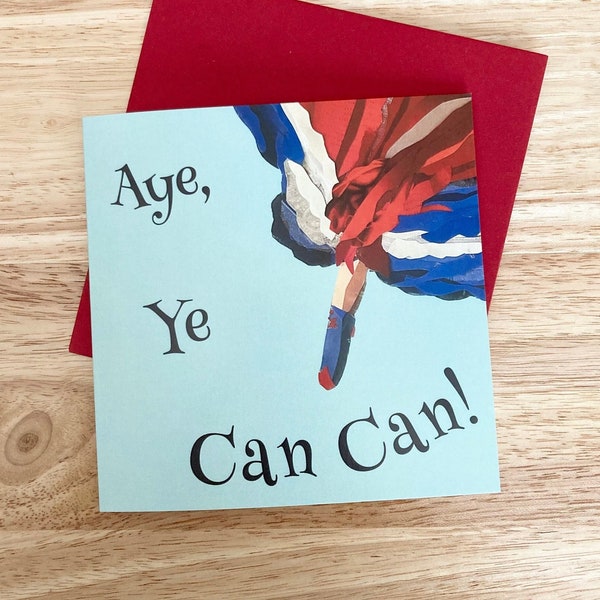 Card - Cancan Dress collage - Aye Ye Can Can