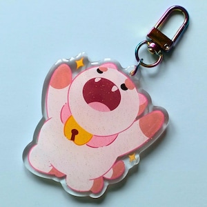Bee Puppycat Charm - Bag charm keyring decoration #c