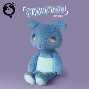 Moumoo the Tapir | Doozie Drowsy, cute plushie, plush toy, unique design, stuffed animals, sleeping buddy, gift