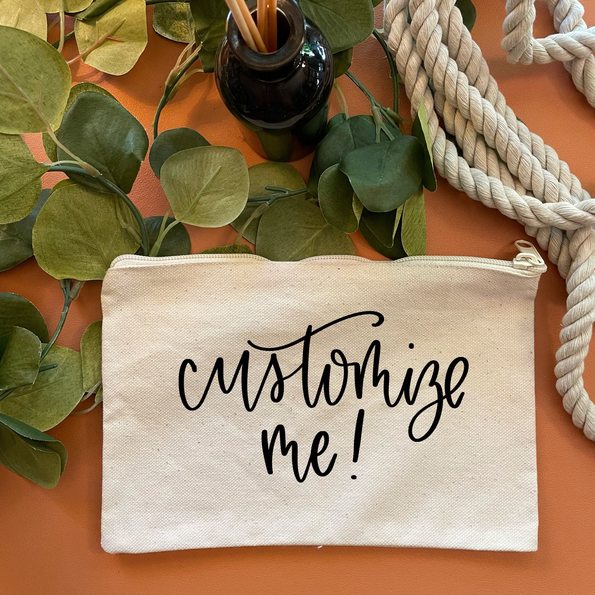 personalized zipper pouch