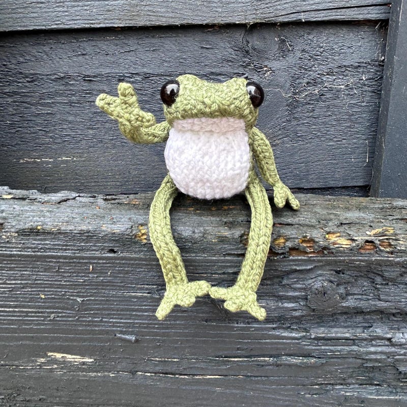 Wool Frog Toad - Etsy UK