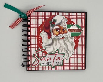 Handmade Santa Memories Mini Scrapbook Album