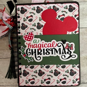 Magical Christmas Scrapbook for Themepark holiday made to order and customizable
