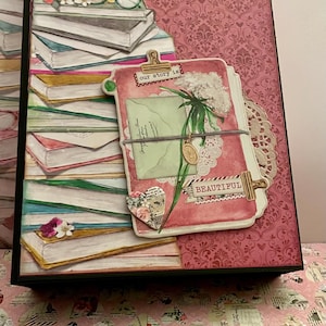Handcrafted Folio Scrapbook for Lovebirds - Customize Your Own Story