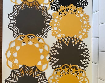Paper Doilies: 12-inch Scrapbooking Ephemera, Party Decor - Set of 10