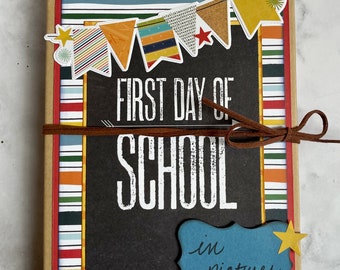 First Day of School in Pictures Scrapbook Accordion Album to Feature Photos from Every Year of School