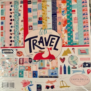 CraftyScrapsByKel Travel Bonus Bundle Scrapbook Collection