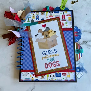 Álbum de recortes artesanal, ideal para los amantes de los perros